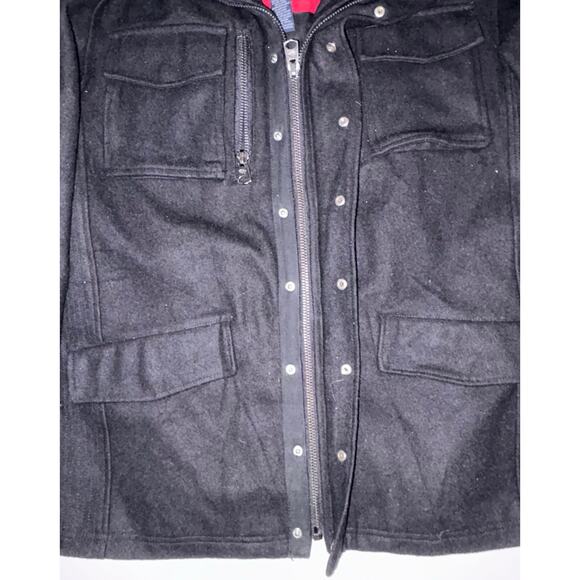 Buffalo David Bitton men’s large jacket wool zip up black - Picture 3 of 4